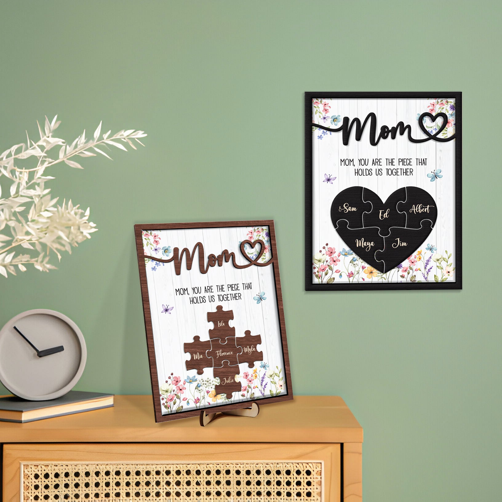 Custom Mom Puzzle Sign Mother's Day First Mom Gift