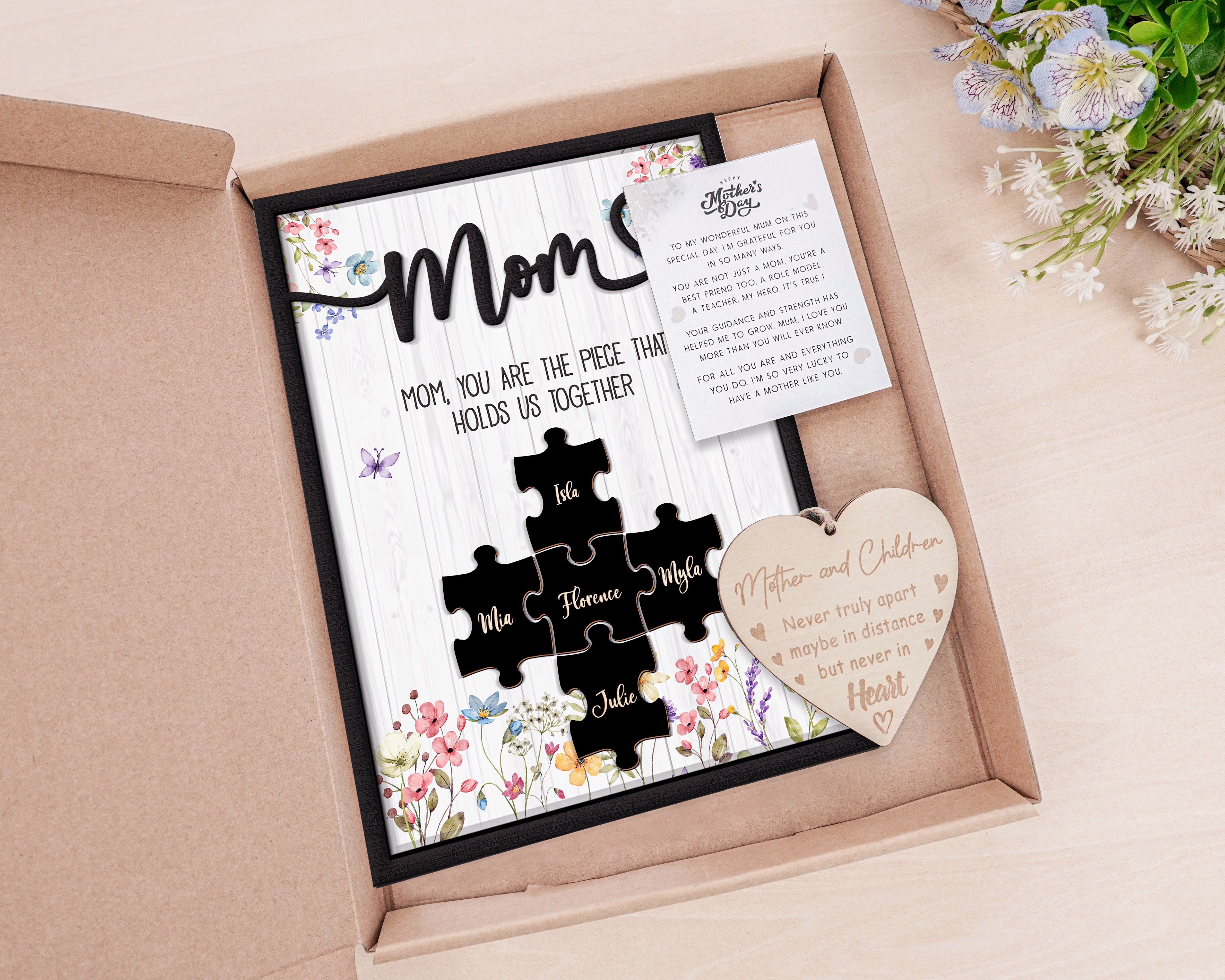 Custom Mom Puzzle Sign Mother's Day First Mom Gift