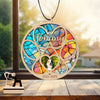 DNPETS Personalized Dog Sympathy Suncatcher Paw Print Dog Ornament