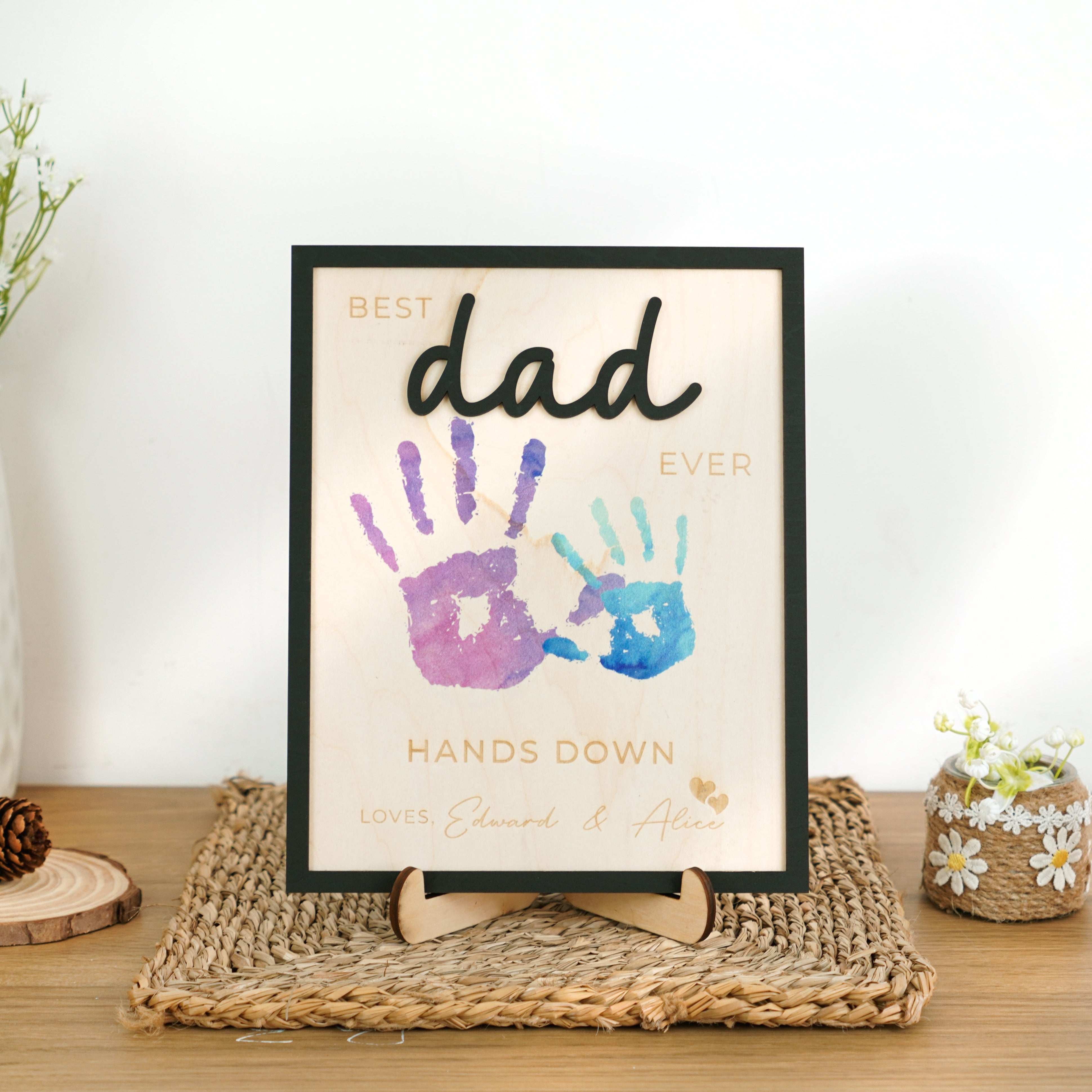 Best Dad Hands Down Sign Father Day Gift