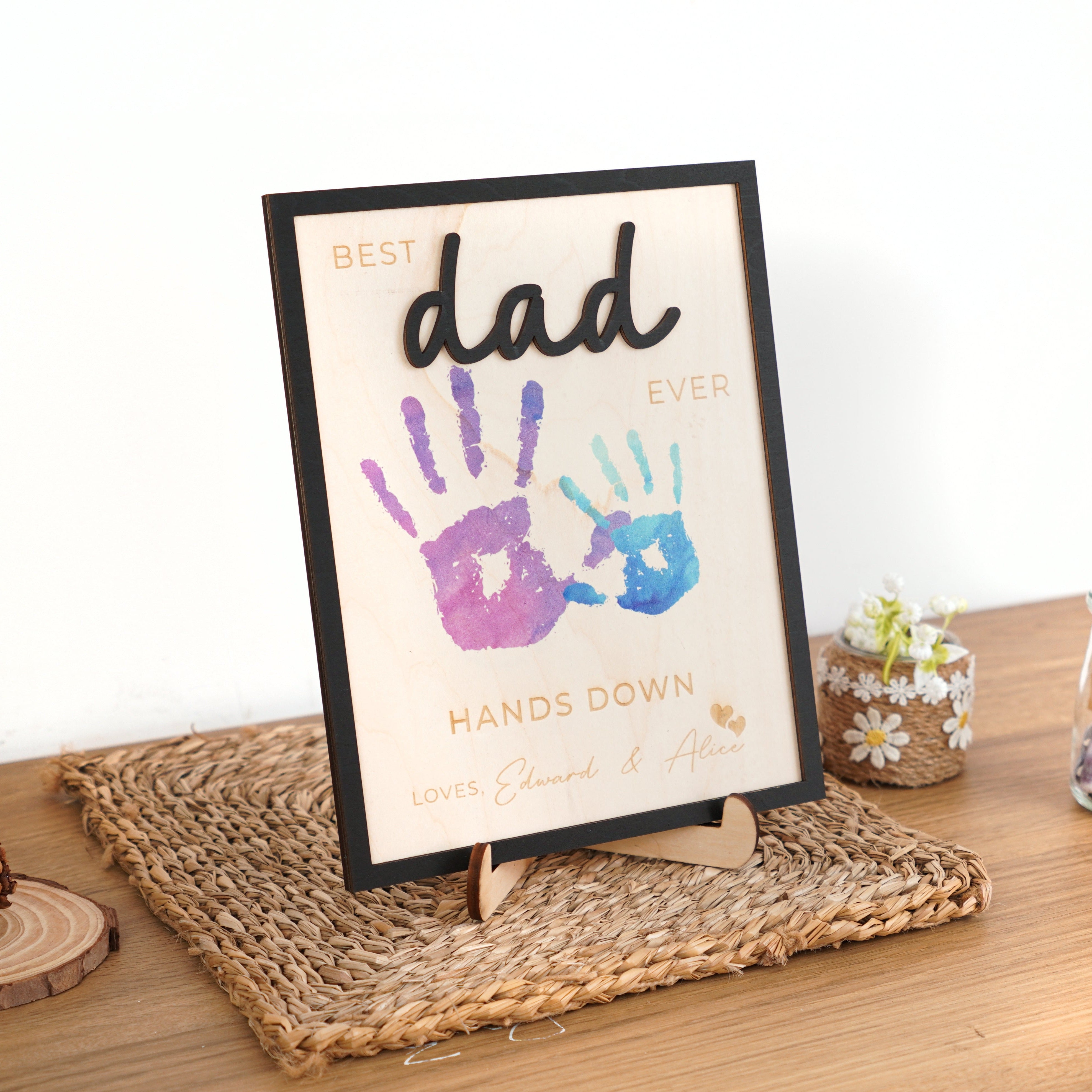 Best Dad Hands Down Sign Father Day Gift