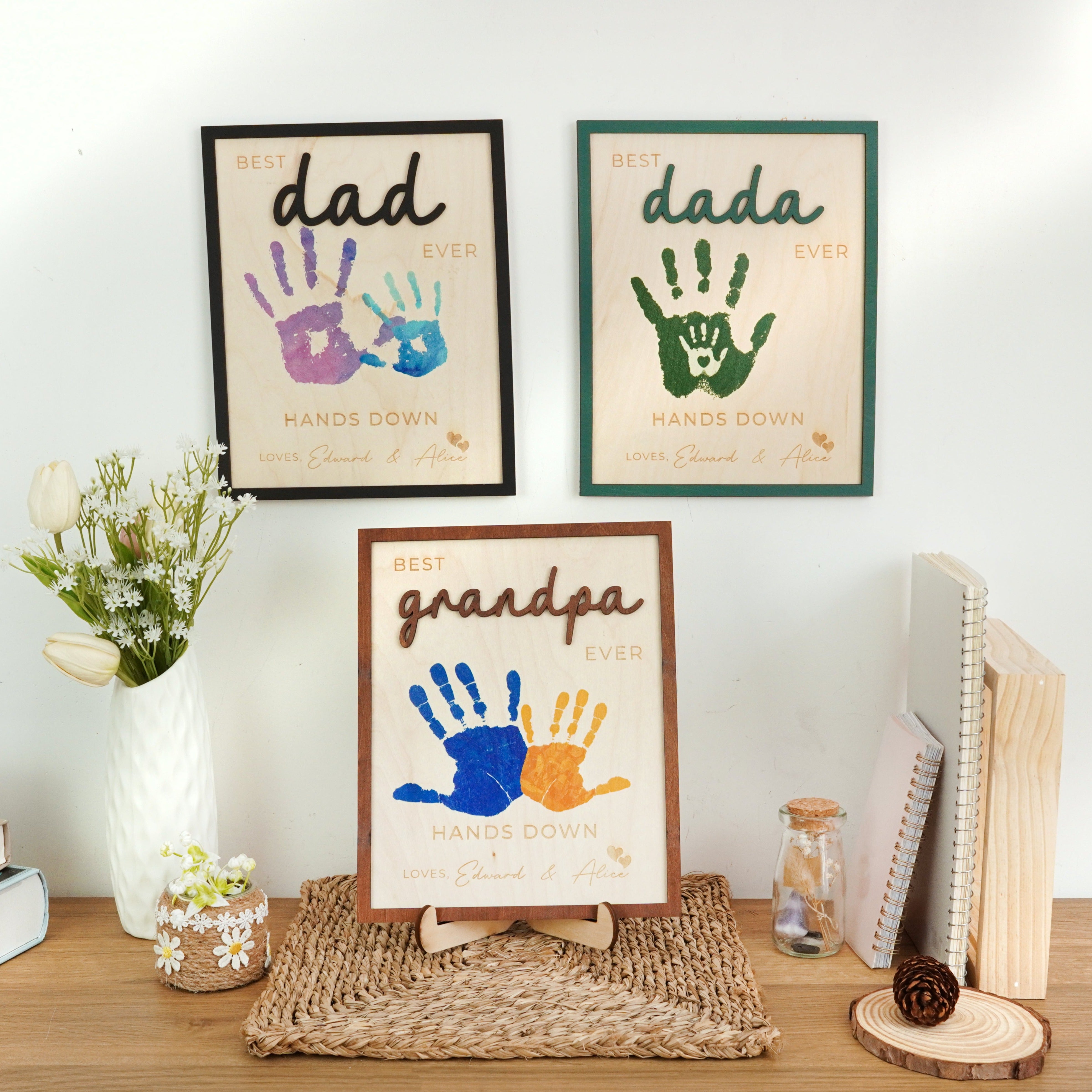 Best Dad Hands Down Sign Father Day Gift