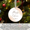 Personalized Married Christmas Ornament Keepsake 2023, Merry & Married Ornament, Christmas Wedding Ornament 2023, Our First Christmas Ornament, Wedding Gift For Couple