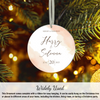 Personalized Married Christmas Ornament Keepsake 2023, Merry & Married Ornament, Christmas Wedding Ornament 2023, Our First Christmas Ornament, Wedding Gift For Couple