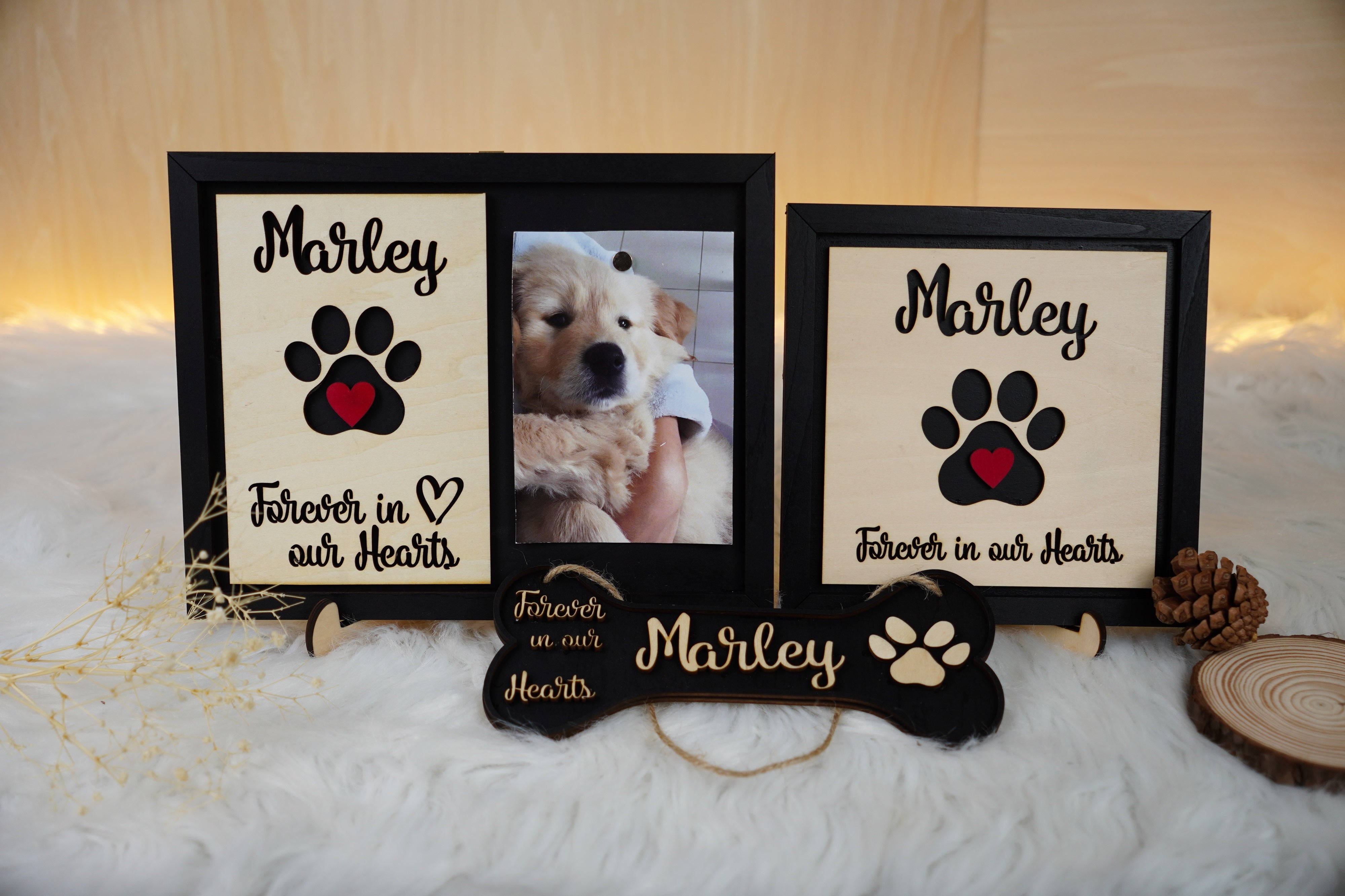 DNPETS Sentimental Personalized Pet Memorial Frame Loss of Dog Gift