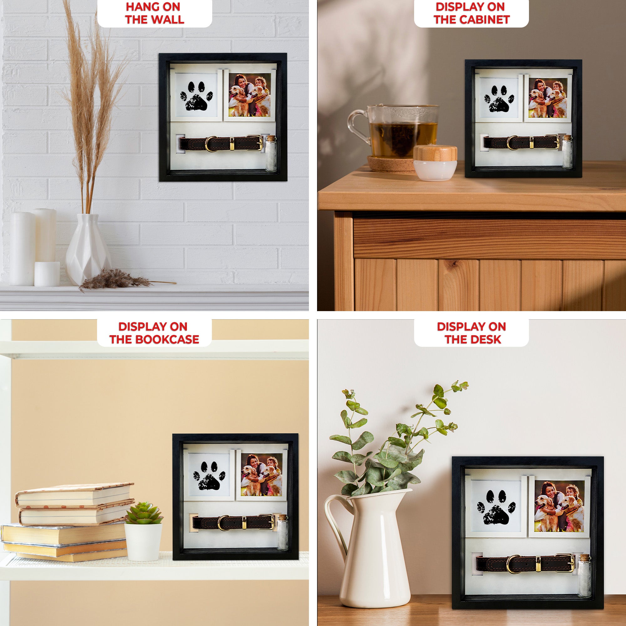 Personalized Pet Memorial Shadow Box, Loss Of Pet, Pet Sympathy Gift, Pet Memorial Shadow Box