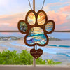 DNPETS Personalized Dog Paw Memorial Suncatcher Sympathy Gift Dog Lover