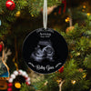 Personalized Pregnancy Announcement Ornament, Sonogram Picture Ornament, Ultrasound Picture Ornament, Bumps First Christmas Ornament Xmas Tree Home Decor Gifts for Expecting Grandparents Parents