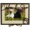 DNPETS Soulful Wooden Pet Picture Frame Pet Memorial Frame