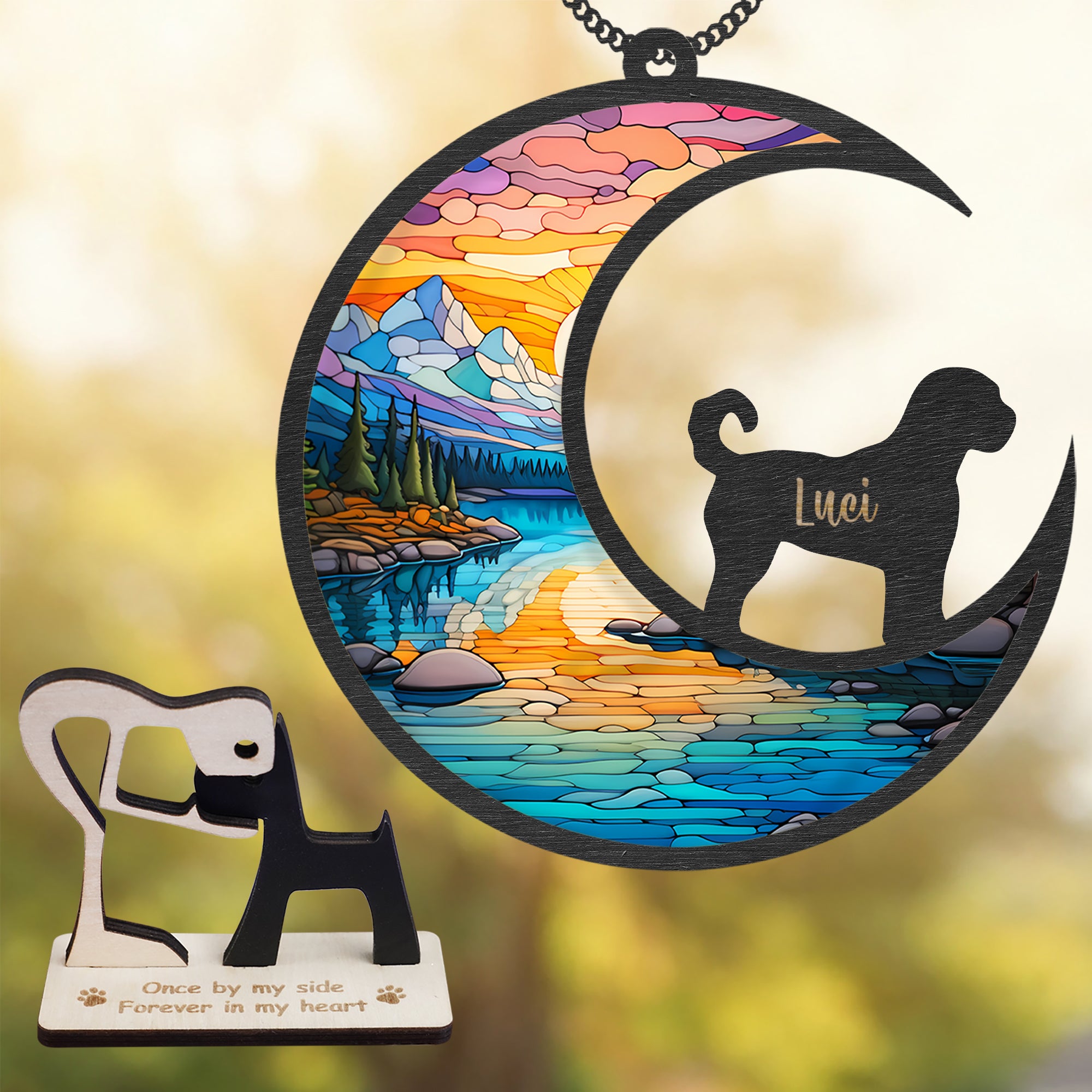 Personalized Dog Memorial Suncatcher