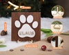 DNPETS Heartfelt Pet Memorial Picture Frame Paw Print Wood Sign Hanging Rope For Wall