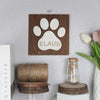 DNPETS Heartfelt Pet Memorial Picture Frame Paw Print Wood Sign Hanging Rope For Wall