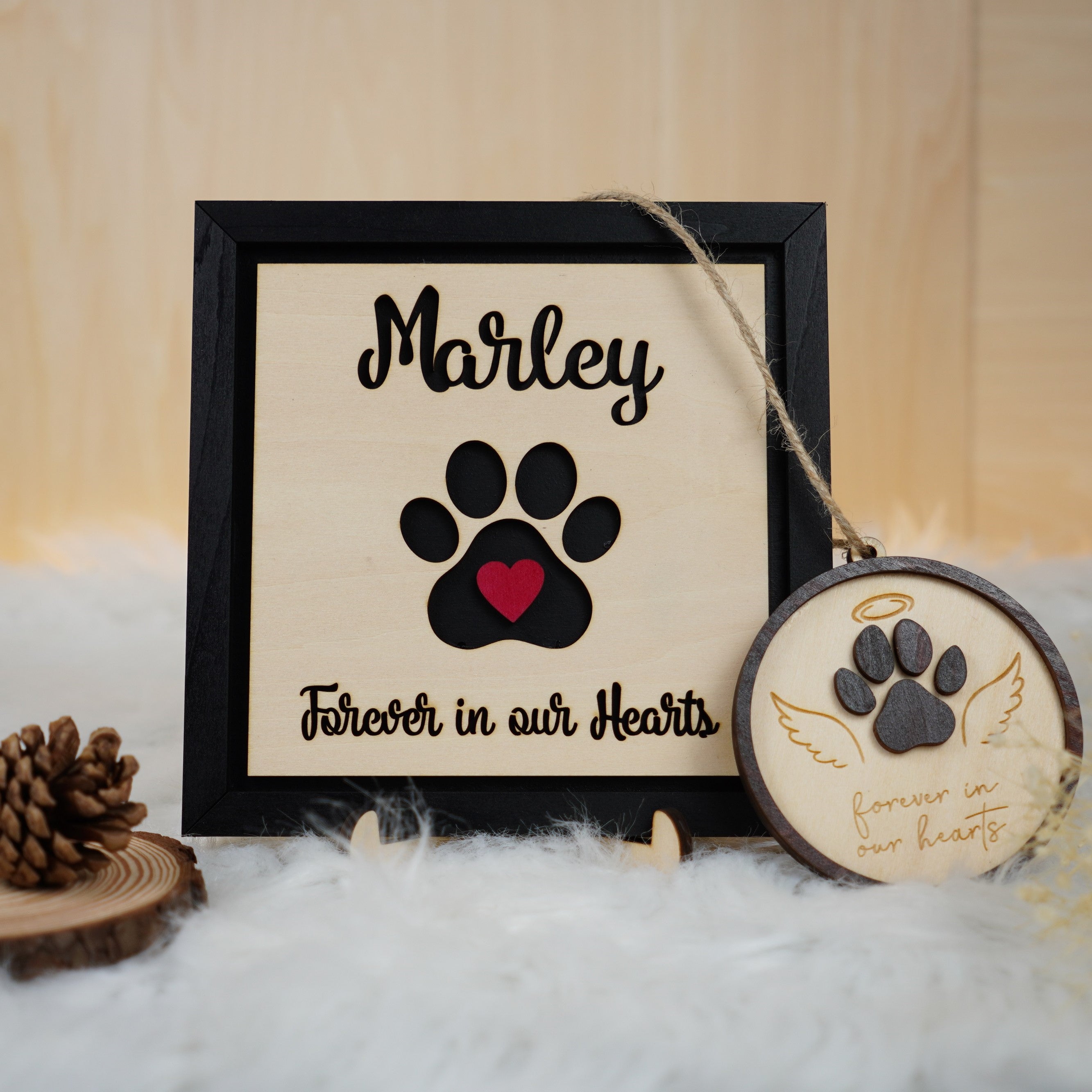 DNPETS Sentimental Personalized Pet Memorial Frame Loss of Dog Gift