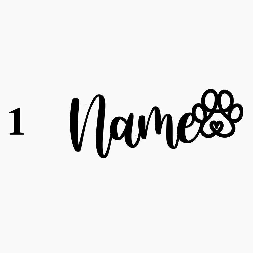 DNPETS Wooden Pet Name with Paw Gift for Dog Mom Dog Dad