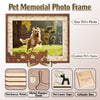 DNPETS Soulful Pet Memorial Picture Frame Memorial Frame With Woof Print Photo