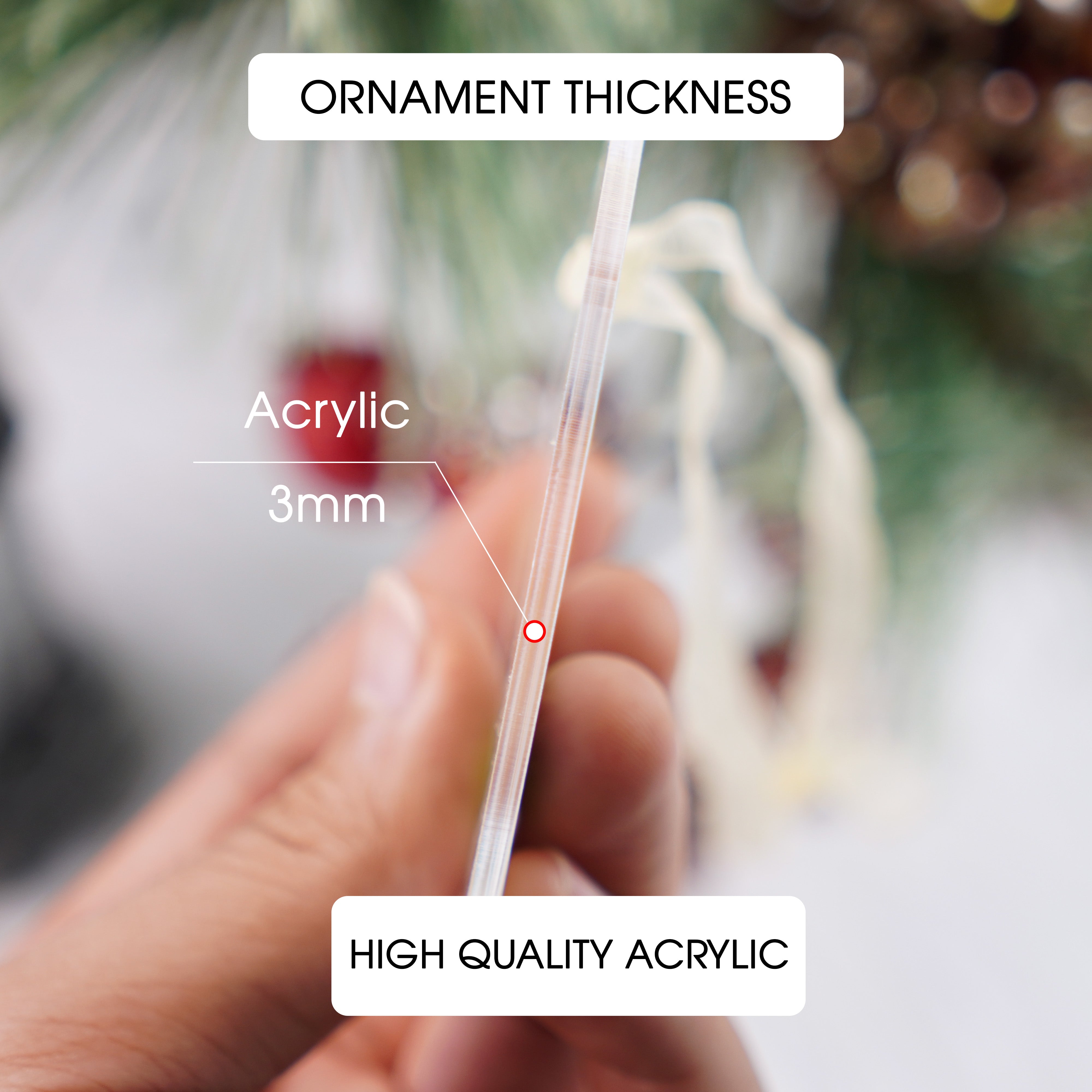 Retirement Christmas Ornament 2023 Coworker Gifts for New Job Retirement Ornaments Gifts for Women Acrylic Hanging Keepsake Birthday
