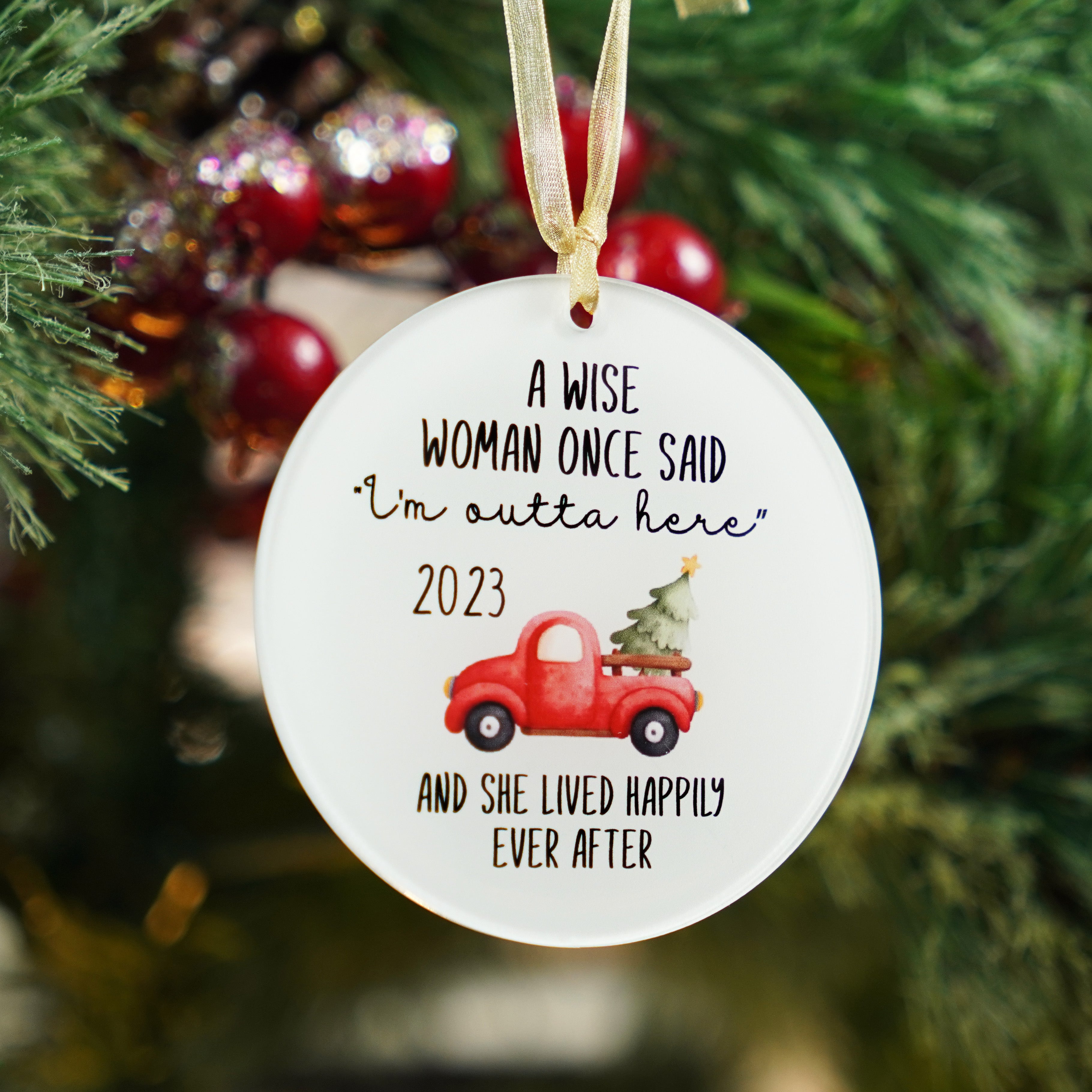 Retirement Ornament 2023 Retired Christmas Ornament Retirement Gifts Ideas for Women Happy Retirement Gifts for Mom Women's Retirement Gifts for Coworker Leader Friends Retirement Ornament