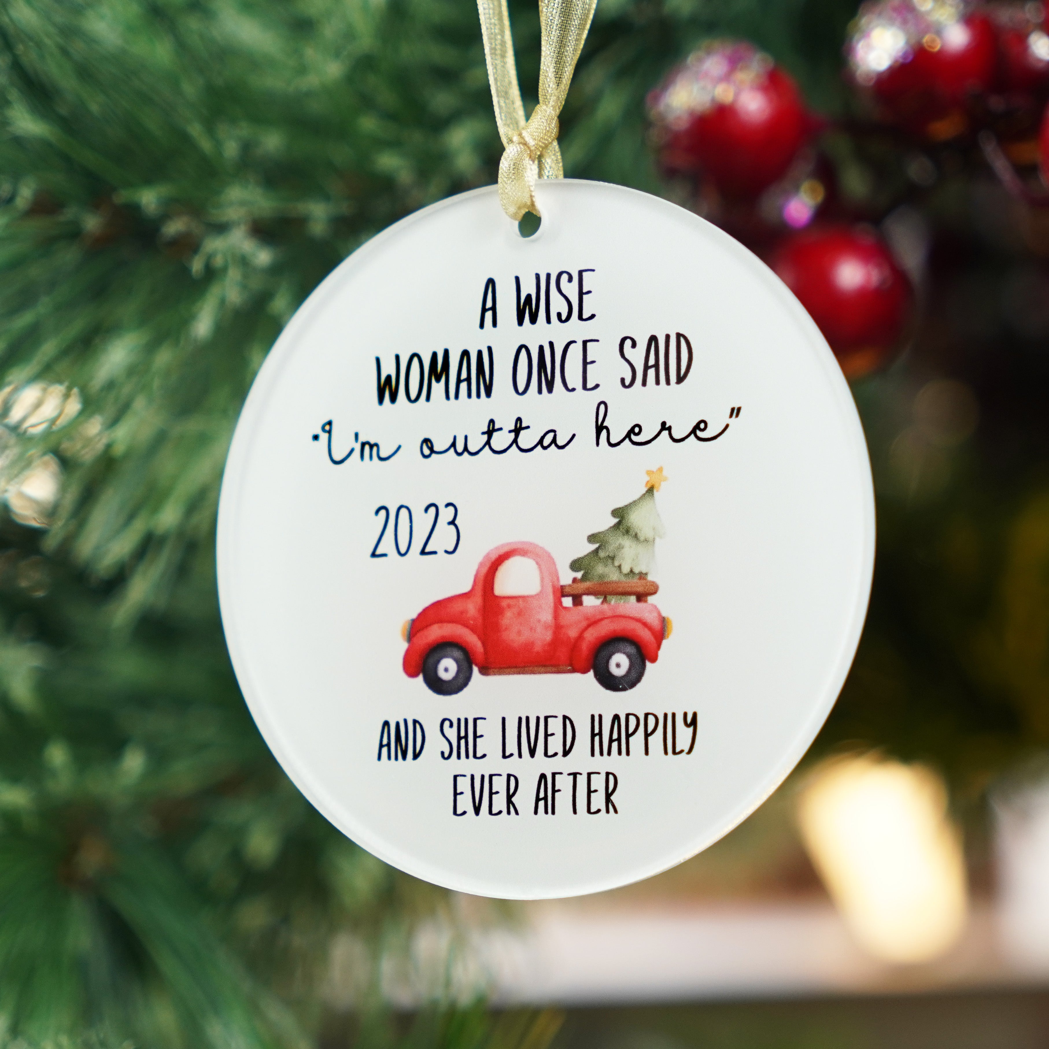 Retirement Ornament 2023 Retired Christmas Ornament Retirement Gifts Ideas for Women Happy Retirement Gifts for Mom Women's Retirement Gifts for Coworker Leader Friends Retirement Ornament
