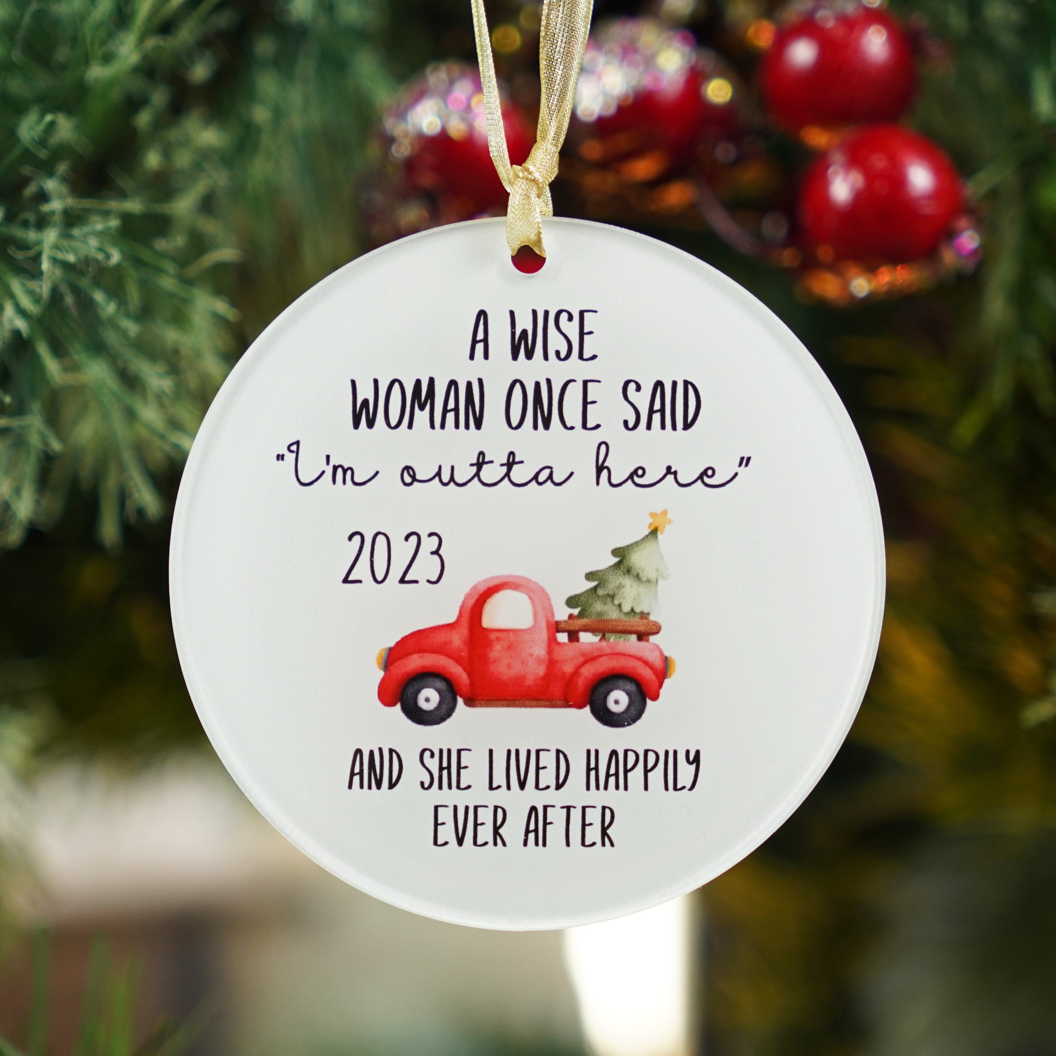 Retirement Ornament 2023 Retired Christmas Ornament Retirement Gifts Ideas for Women Happy Retirement Gifts for Mom Women's Retirement Gifts for Coworker Leader Friends Retirement Ornament
