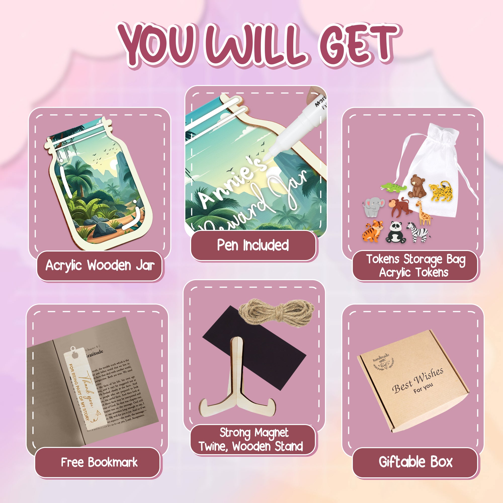 Jun Reward Jar, Back to school gift (Copy)
