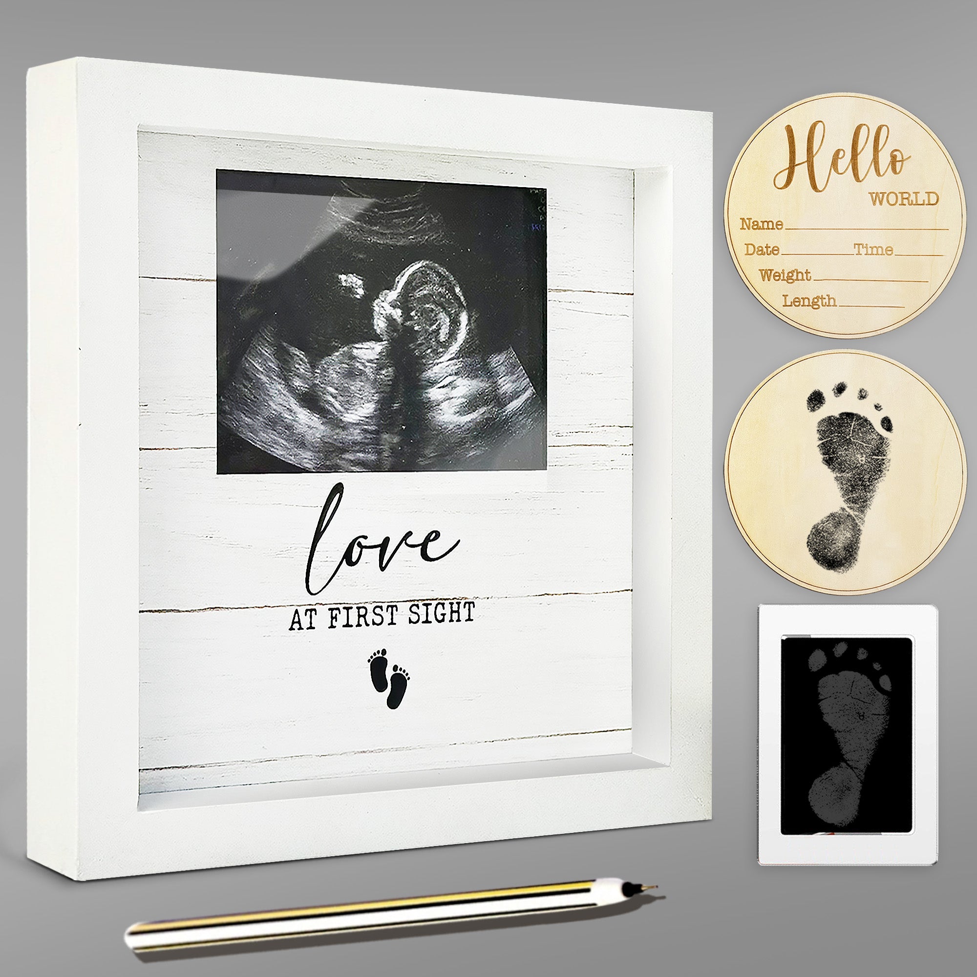 Baby Ultrasound Picture Frame Love at First Sight