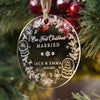 Wedding Christmas Ornament, Our First Christmas Married Ornament 2023, Wedding Ornament Keepsake, Celebrate Your First Christmas Together, Newlywed Gifts