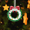 Personalized Wreath Family Christmas Ornaments 2023 Family Tree Wall Decor Lovely Keepsake Hanging on Christmas Tree for Kids Children