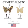 Woman Wooden Butterfly Jewelry Set Owl Moth Insect Necklace Earrings