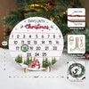 10.5'' Wooden Christmas Countdown Advent Calendar 2024 Day Until Xmas Decorations Wall Hanging Table Home Decor Welcome Door Sign Calendar Number Date Christian Holiday Gift HU-FR11-B