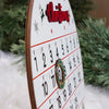 10.5'' Wooden Christmas Countdown Advent Calendar 2024 Day Until Xmas Decorations Wall Hanging Table Home Decor Welcome Door Sign Calendar Number Date Christian Holiday Gift HU-FR11-B