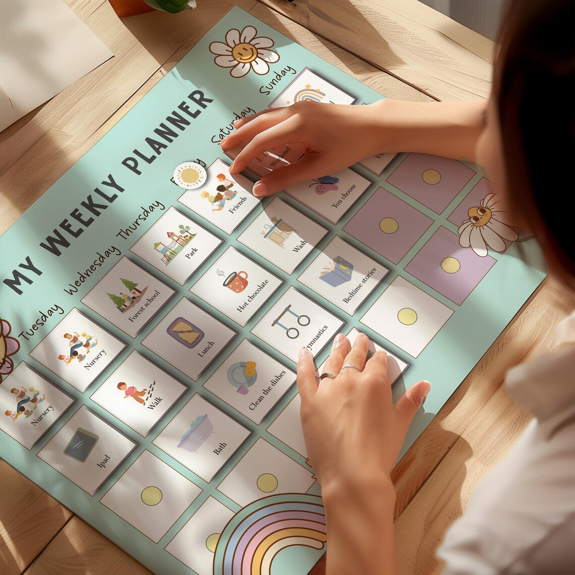 Children Daily Routine Calendar, Children's Educational Games for Developing, Bedtime Routines, Good Behavior, (Copy) (Copy) (Copy)