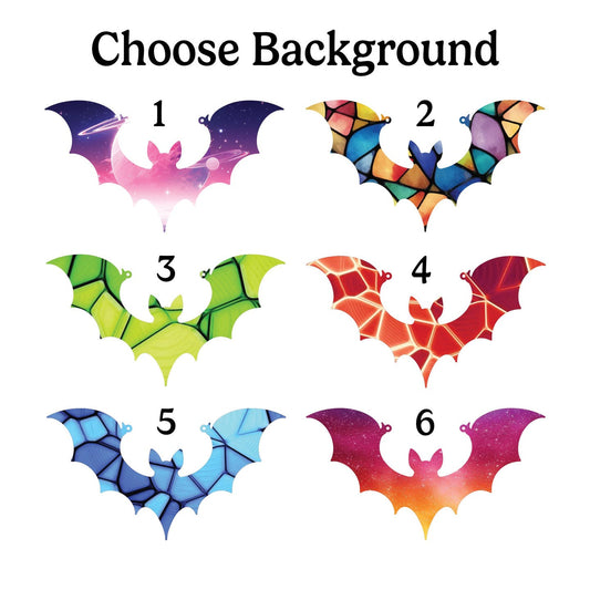Personalized Gothic Bat Suncatcher, Halloween Bat Ornament, Spooky Bat Halloween Decor, Acrylic Light Catcher Window Hanging, Bat Lover Gift