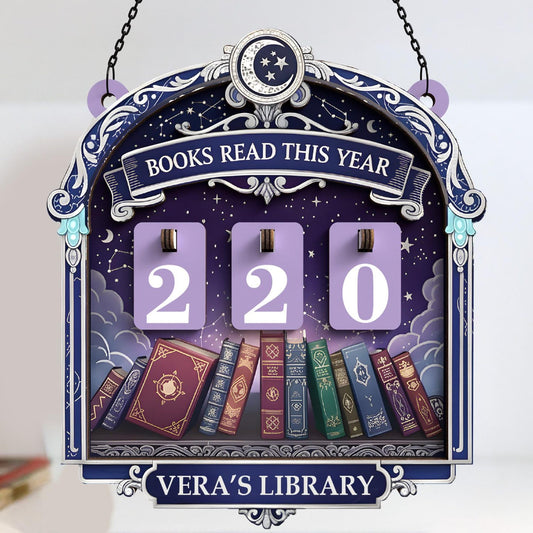 Custom Books Read Tracker,Books Read This Year Counter,Book Lover,Library Reading Tracker,Bookshelf Decor,Reader Gift,Books Tracker,Book End