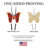 Woman Wooden Butterfly Jewelry Set Insect Necklace Earrings