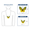 Wooden Butterfly Jewelry Set Luna Moth Insect Pedants Earrings