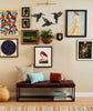 SET OF 3 BLACK HUMMINGBIRD WOOD WALL DECOR