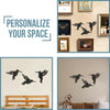SET OF 3 BLACK HUMMINGBIRD WOOD WALL DECOR