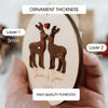 Personalized First Christmas as Mr and Mrs Ornament Custom Reindeer Bear Penguin Couple Christmas Ornaments Engagement Wedding Keepsake Gifts for Newlywed Xmas Tree Decorations