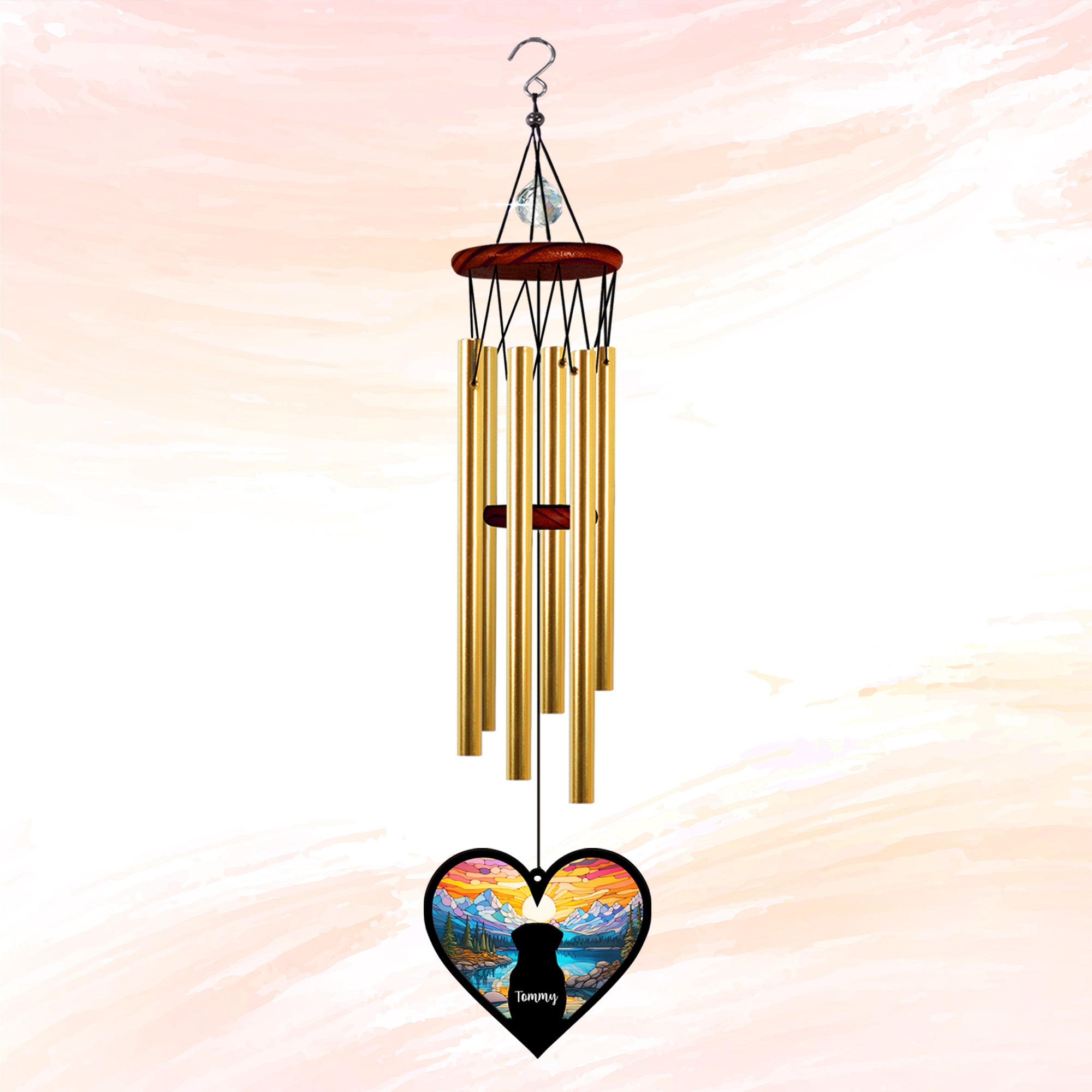 Wind Chimes, Garden Wind Chimes, Memorial Wind Chimes, Windchimes suncatcher gift sympathy, Pet Loss Gift